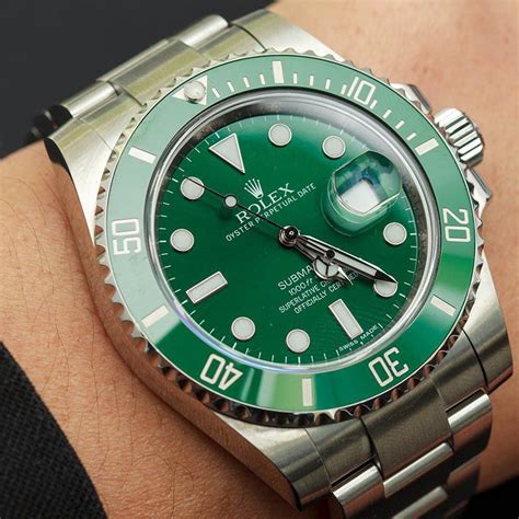 rolex seamaster grün|Rolex green submariner.